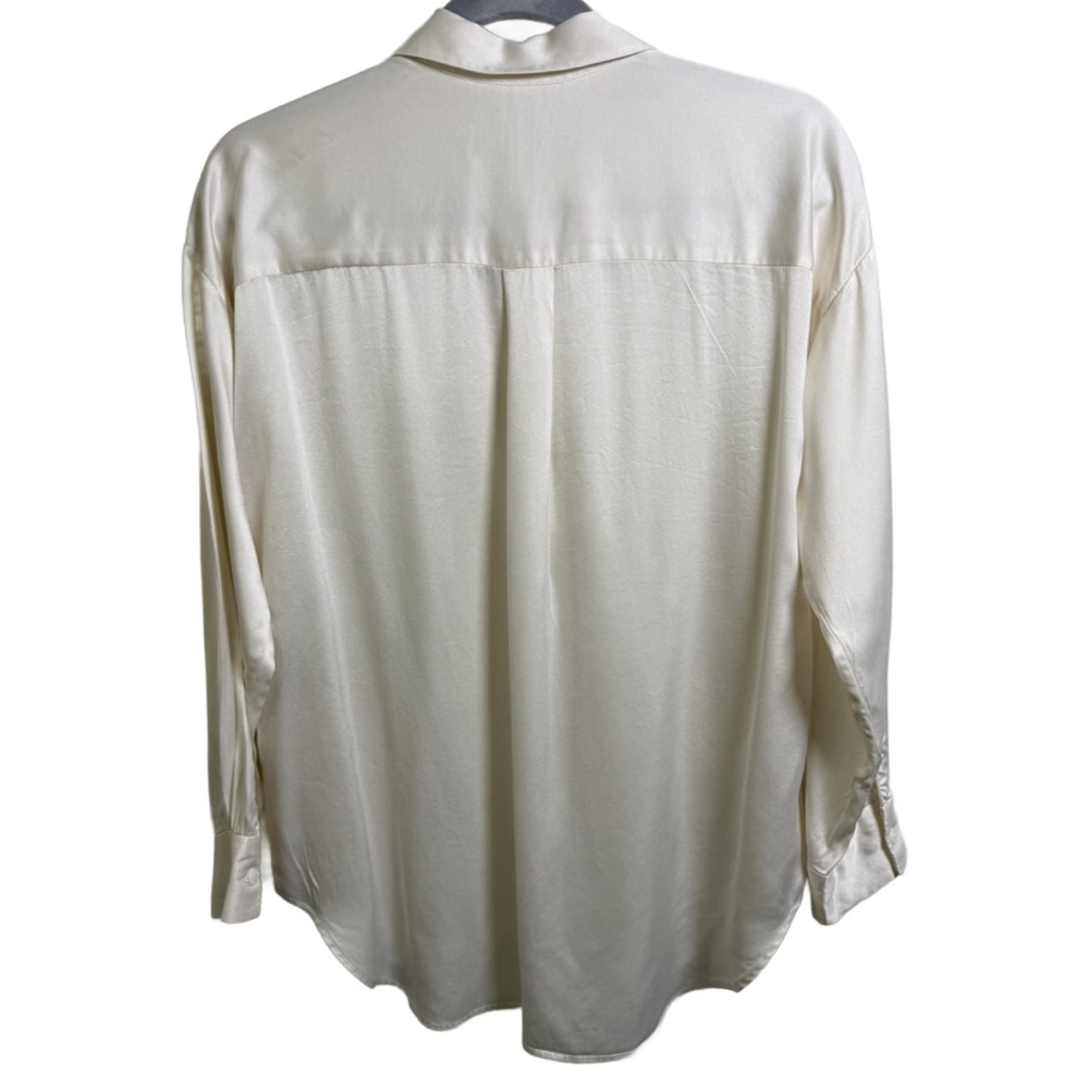 Lilysilk “The SOS Shirt” Elegant Cream Button Down Shirt for Women - Picture 4 of 5